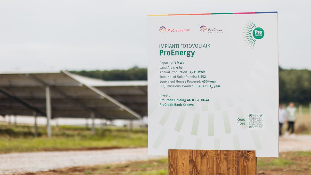 ProCredit inaugurează ProEnergy, propriul parc fotovoltaic