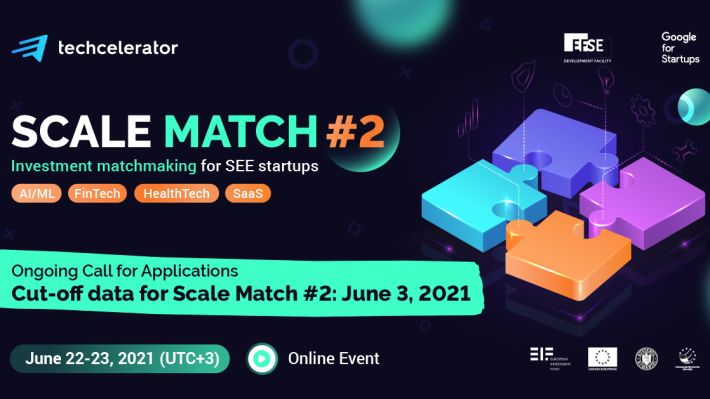 Techcelerator dă startul celei de-a doua ediții a Scale Match, eveniment de matchmaking regional dedicat startup-urilor high-tech