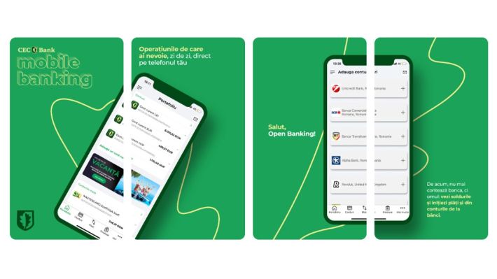 Carduri virtuale pentru toate tipurile de card de debit prin CEC app