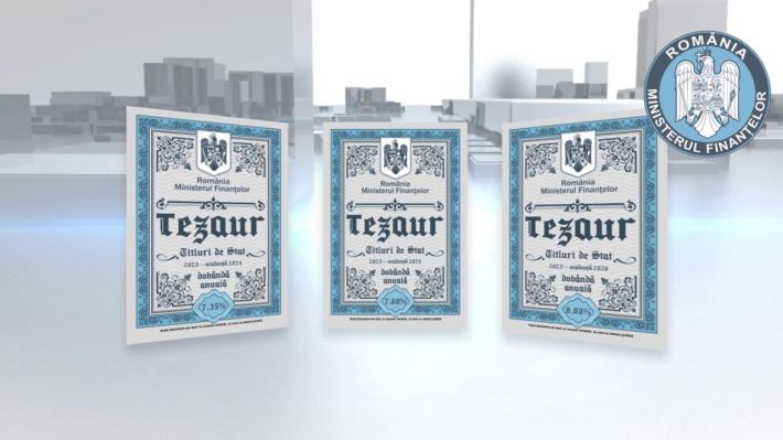 Românii pot investi în titlurile de stat Tezaur, cu dobânzi de până la 7,20% pe an