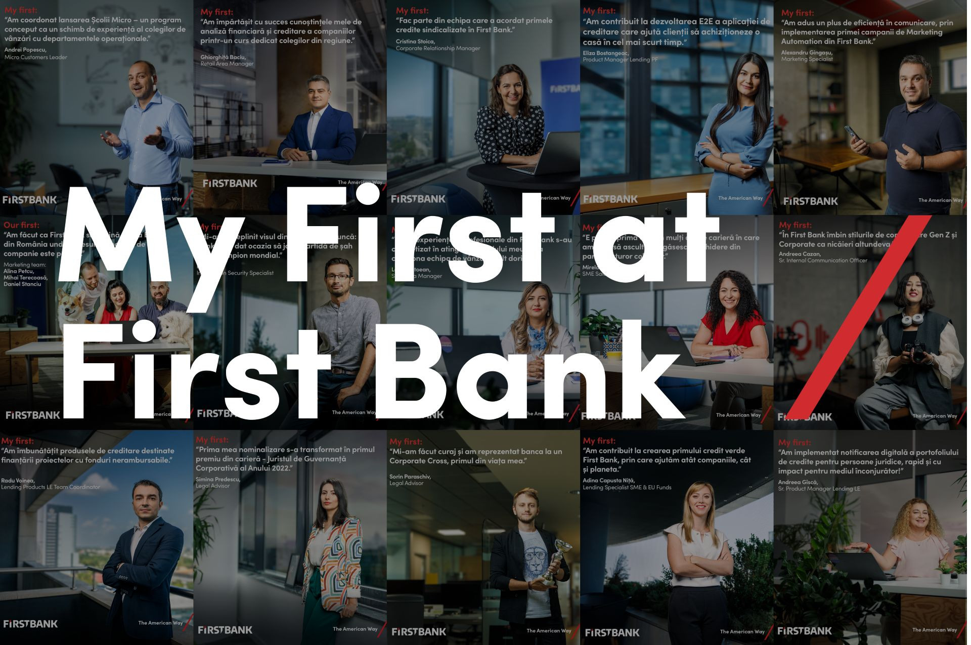 First Bank a lansat campania de employer branding ‘My First’