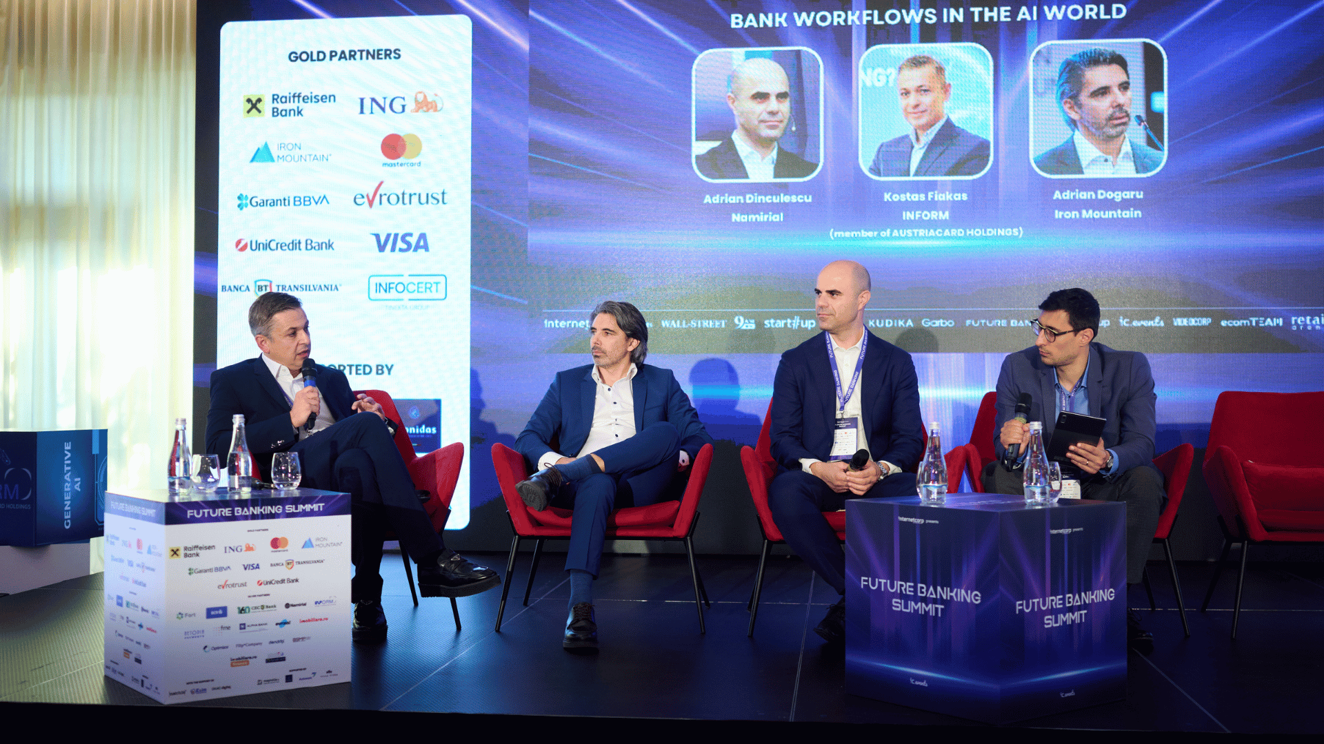 Future Banking 2024 | Fluxurile bancare în era AI cu Namirial, INFORM și Iron Mountain