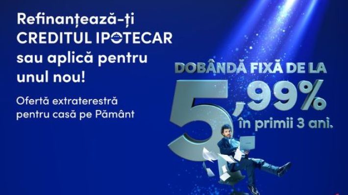 First Bank lansează o ofertă extraterestră pentru creditul ipotecar