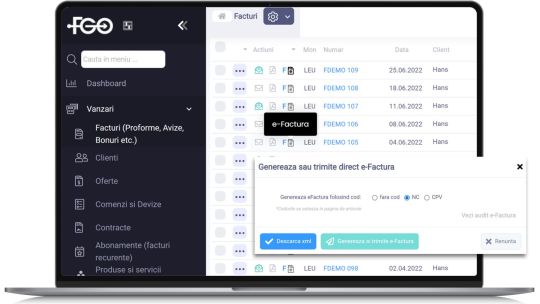 În „anul e-factura”, peste 100.000 de facturi au fost emise de antreprenori prin aplicația BT Go