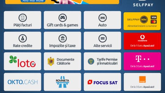 Serviciu de depunere numerar pe card lansat de SelfPay