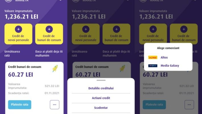 Credex lansează creditul de nevoi personale 100% online în aplicația mobilă