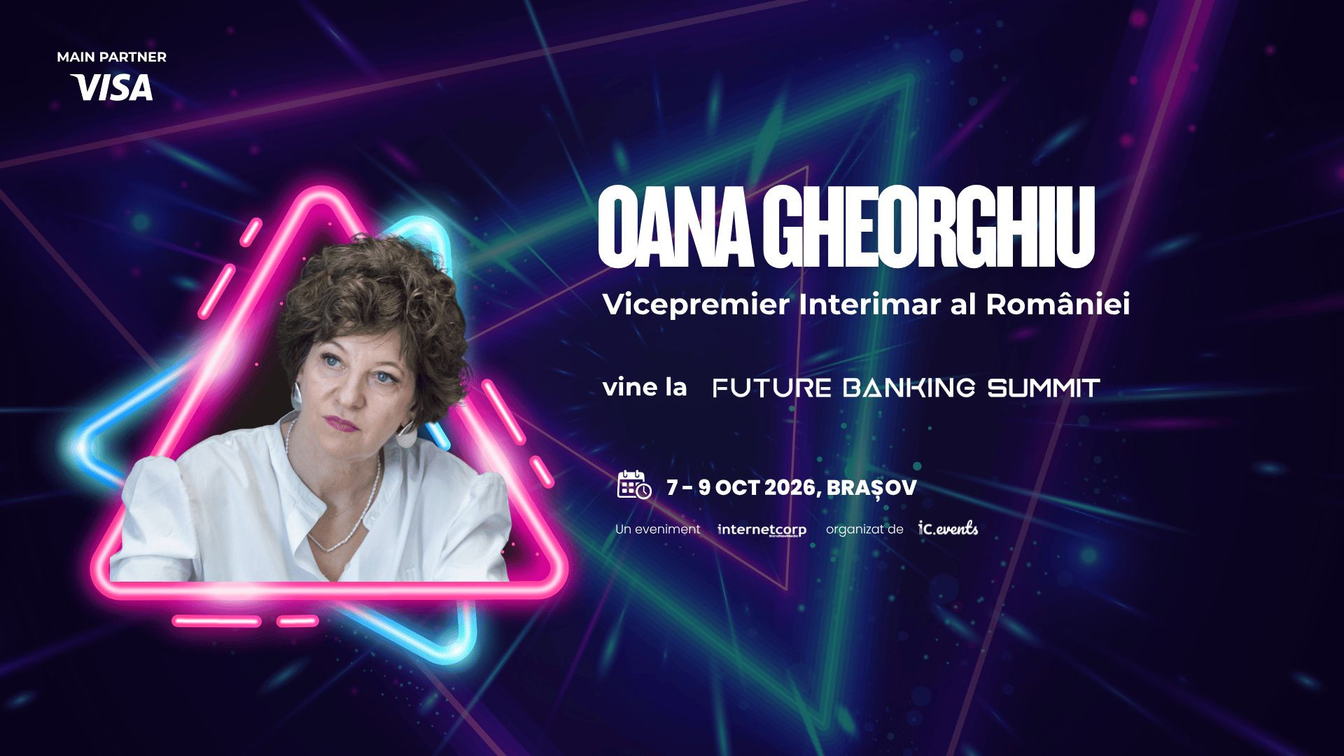 Vicepremierul interimar Oana Gheorghiu, responsabilă de implementarea portofelului digital, vine la Future Banking Summit 2026