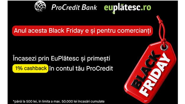 ProCredit Bank: de Black Friday, ofertele sunt și pentru comercianți