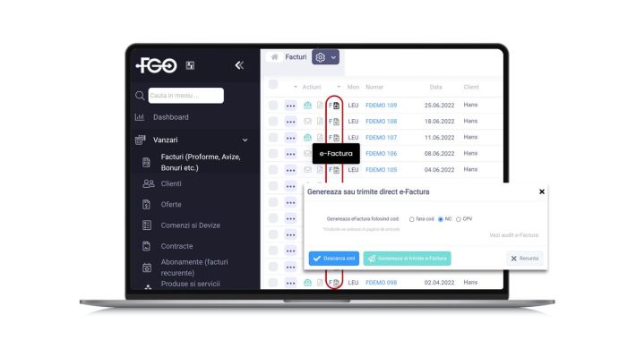 e-Factura: 70% dintre autorități au fost facturate prin sistemul FGO, în primul an