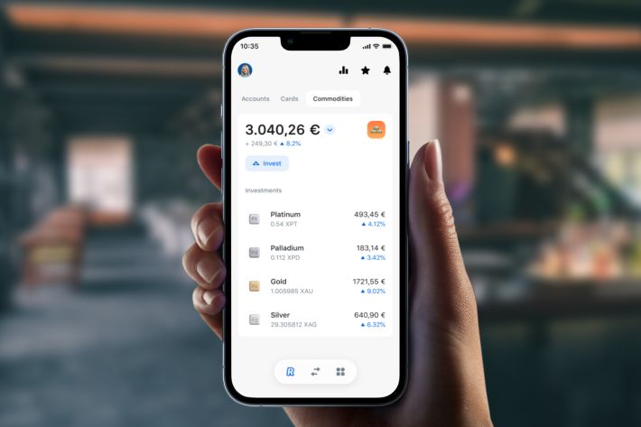 Revolut adds Platinum and Palladium to the list of commodities that customers can trade