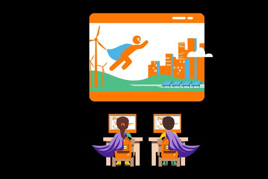 540 de animații dezvoltate în Scratch înscrise în Competiția Națională Orange SuperCoders