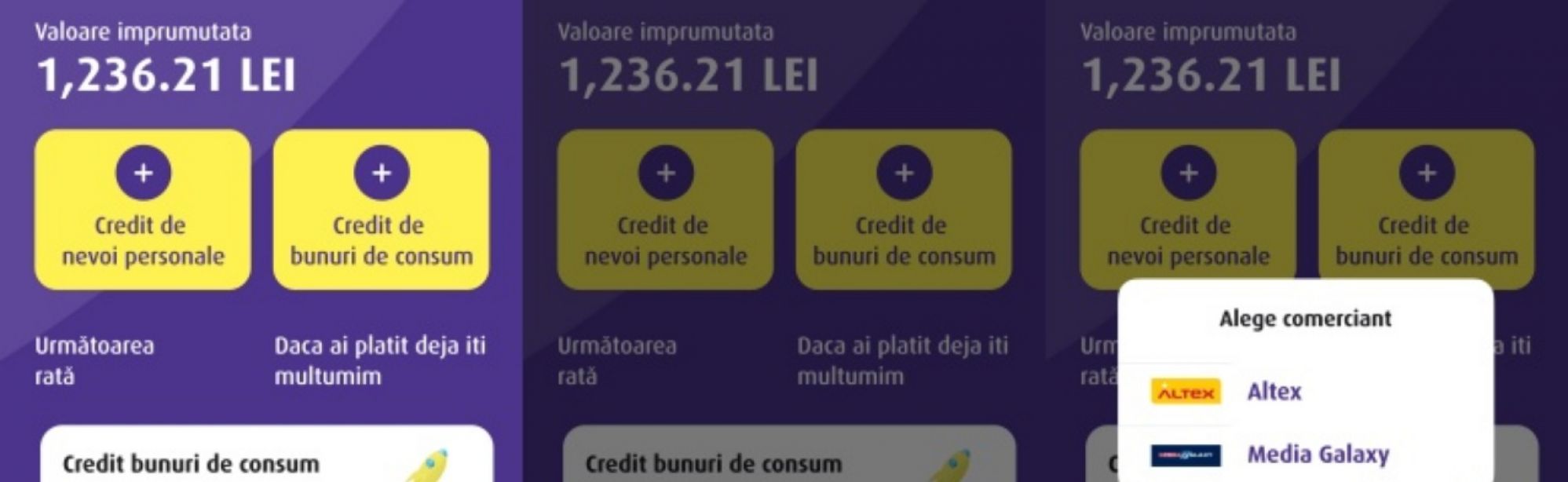 Credex lansează creditul de nevoi personale 100% online în aplicația mobilă